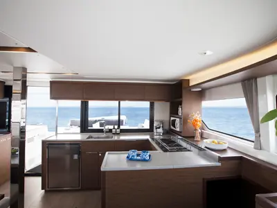 Galley of Kaizen, a Lagoon 46 catamaran at Municipal Unit of Rhodes, Greece