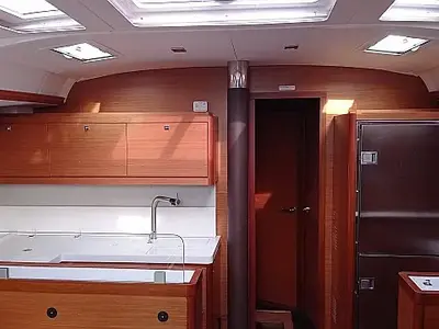 Galley of Sonja, a Dufour 530 sailboat at Seget Donji, Croatia