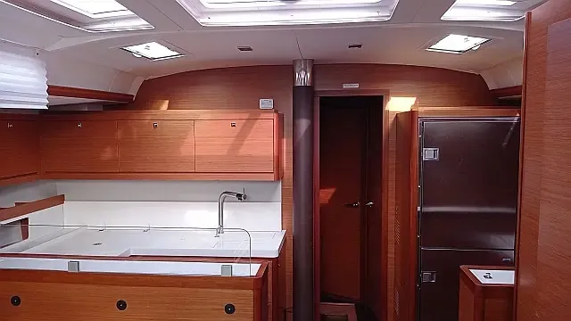 Galley of Sonja, a Dufour 530 sailboat at Seget Donji, Croatia