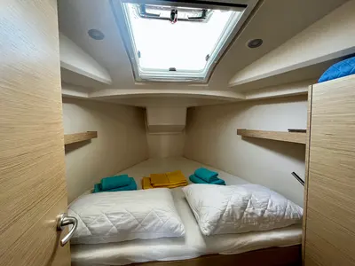 Cabin on Why Not 19, a Hanse 348 sailboat at Municipal Unit of Lefkada, Greece