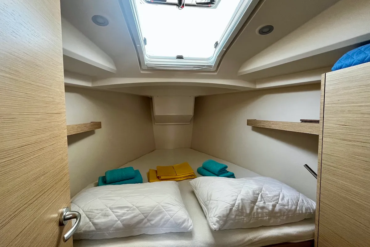 Cabin on Why Not 19, a Hanse 348 sailboat at Municipal Unit of Lefkada, Greece