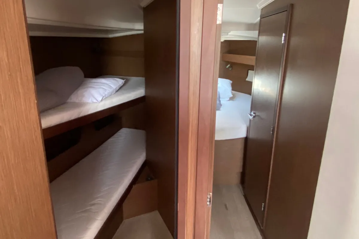 Cabin on ARIA, a Beneteau Oceanis 40.1 sailboat at Municipal Unit of Lefkada, Greece