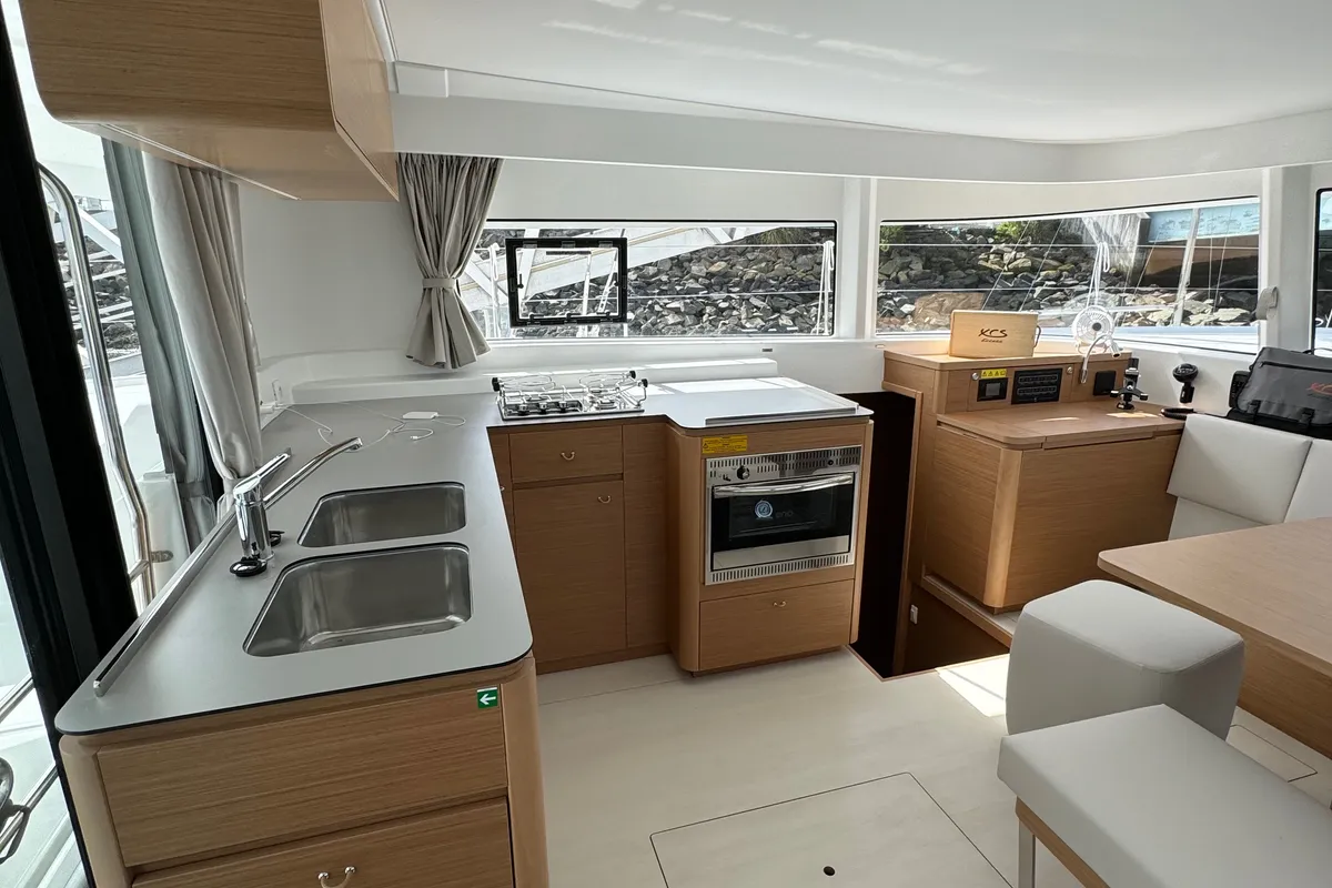 Galley of El Paso 2, a Excess 14 catamaran at Rogoznica, Croatia