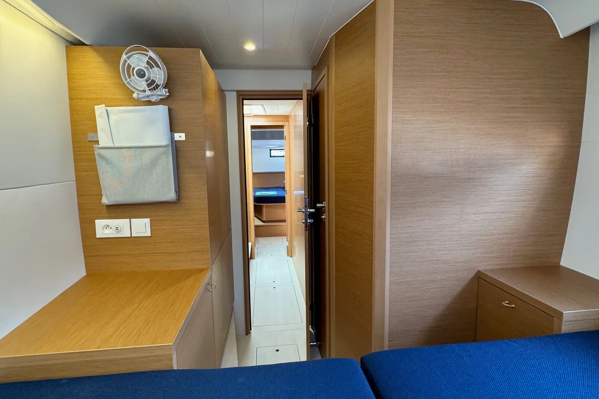 Cabin on El Paso 2, a Excess 14 catamaran at Rogoznica, Croatia