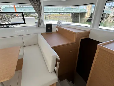 Salon of El Paso 2, a Excess 14 catamaran at Rogoznica, Croatia