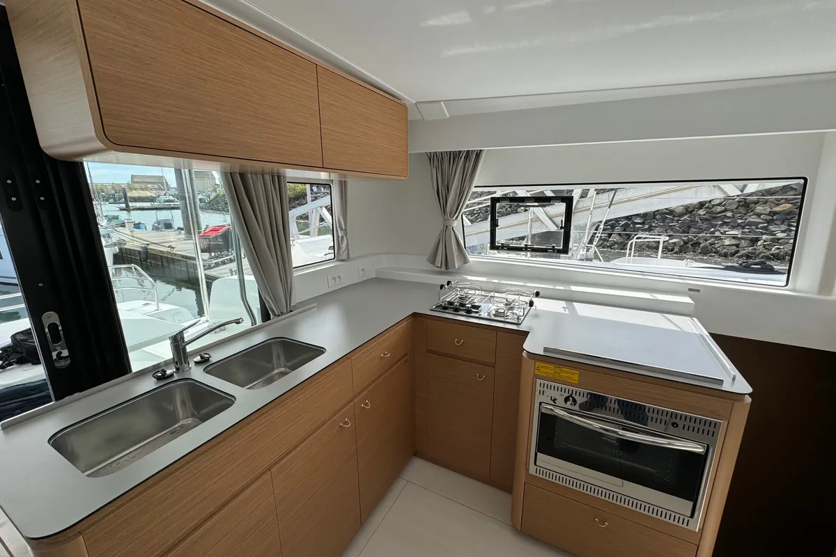 Galley of El Paso 2, a Excess 14 catamaran at Rogoznica, Croatia