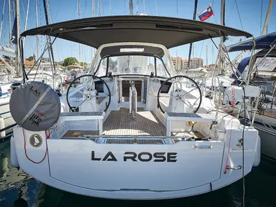 La Rose, a Beneteau Oceanis 38.1 sailboat at Biograd na Moru, Croatia
