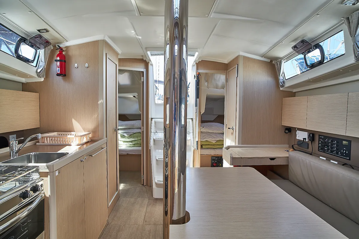 La Rose, a Beneteau Oceanis 38.1 sailboat at Biograd na Moru, Croatia