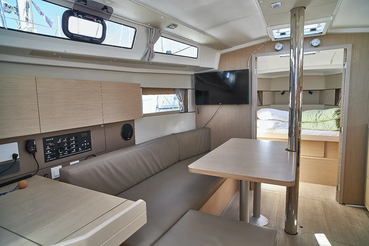 La Rose, a Beneteau Oceanis 38.1 sailboat at Biograd na Moru, Croatia