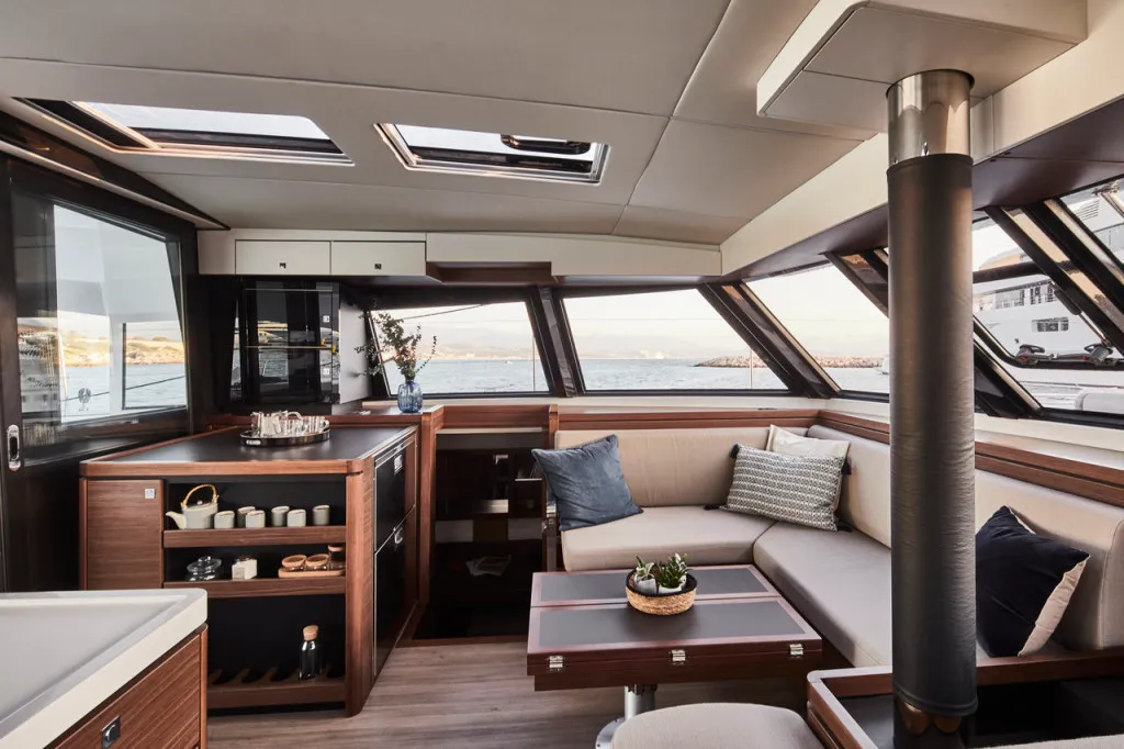 Harmony Planet, a Nautitech 46 Fly catamaran at Tonnarella, Italy