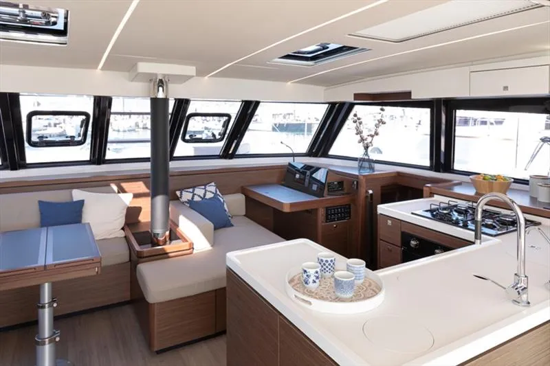 Harmony Planet, a Nautitech 46 Fly catamaran at Tonnarella, Italy