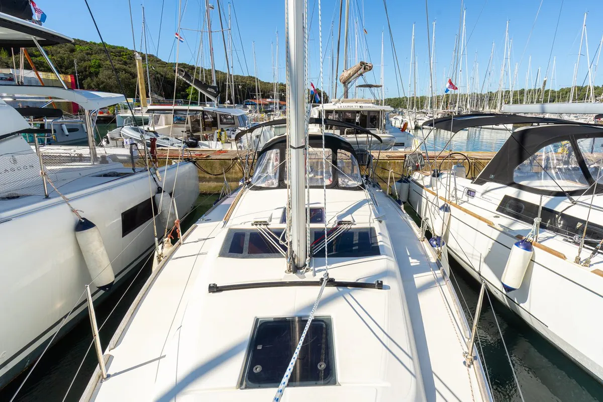 Draco, a Dufour 360 GL sailboat at Pula, Croatia