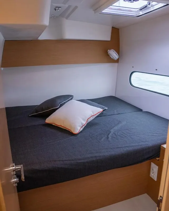 Cabin on Lom, a Excess 11 catamaran at Toulon, France
