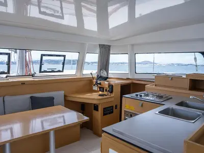 Galley of Lom, a Excess 11 catamaran at Toulon, France