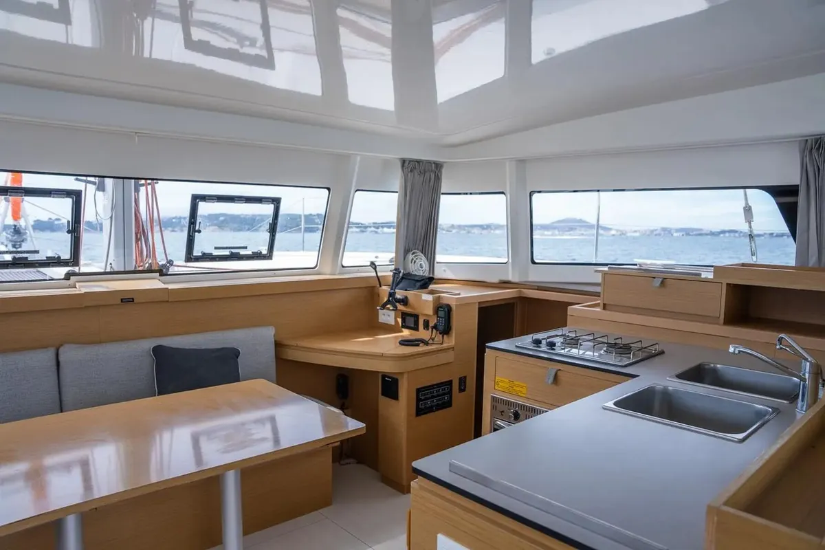 Galley of Lom, a Excess 11 catamaran at Toulon, France