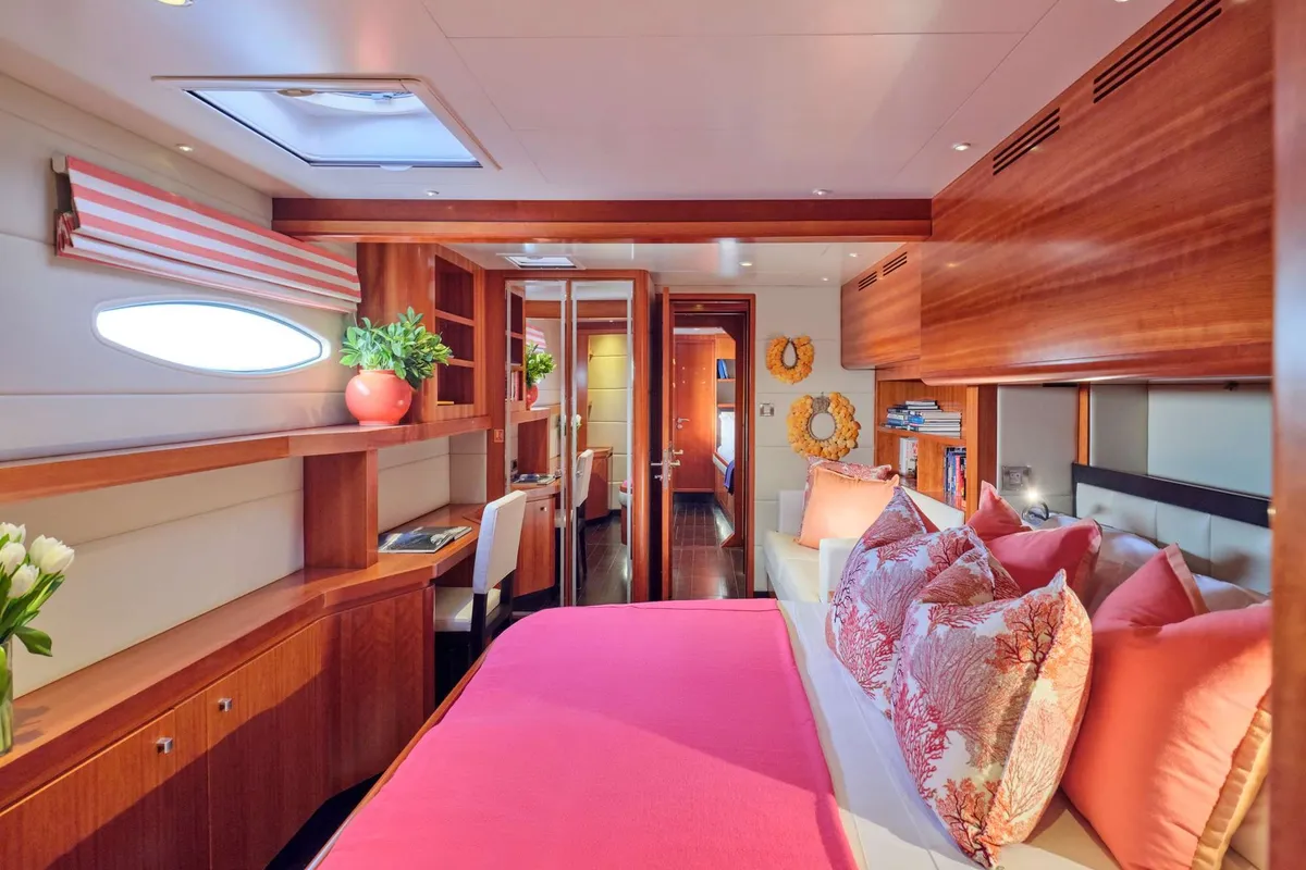 World's End, a Fountaine Pajot Galathea 65 catamaran at Roche Caiman, Seychelles
