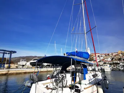 Paola, a Jeanneau Sun Odyssey 33i sailboat at Grad Biograd na Moru, Croatia