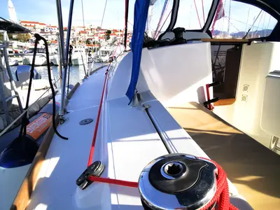 Paola, a Jeanneau Sun Odyssey 33i sailboat at Grad Biograd na Moru, Croatia