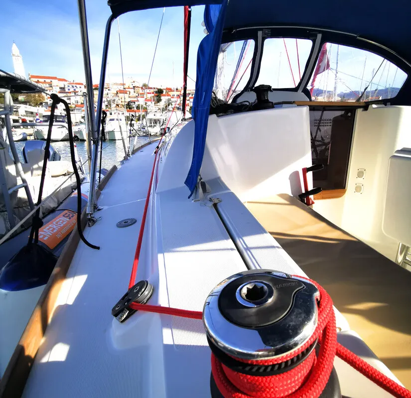Paola, a Jeanneau Sun Odyssey 33i sailboat at Grad Biograd na Moru, Croatia