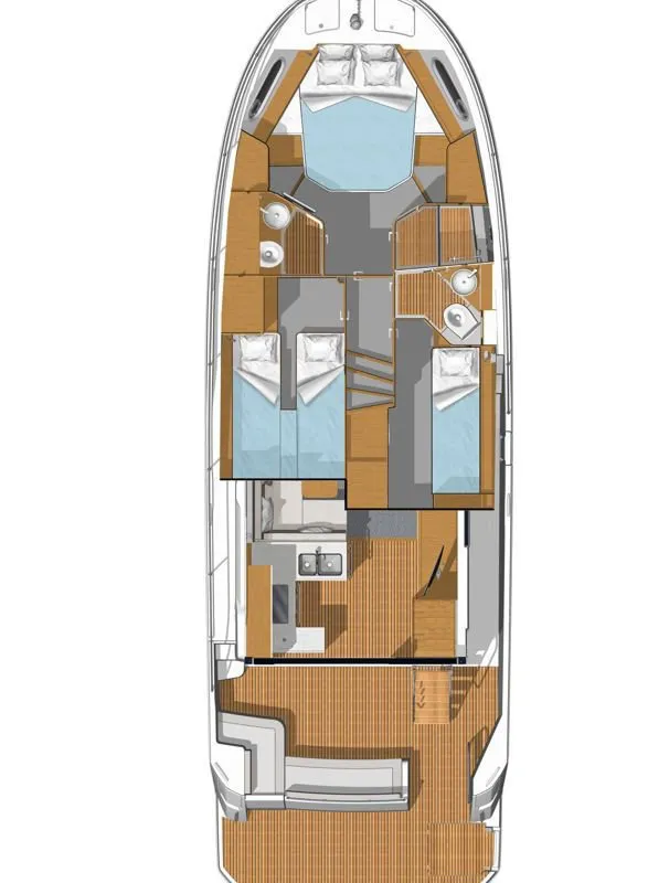 Eduard, a Beneteau Swift Trawler 41 Fly motor yacht at Punat, Croatia