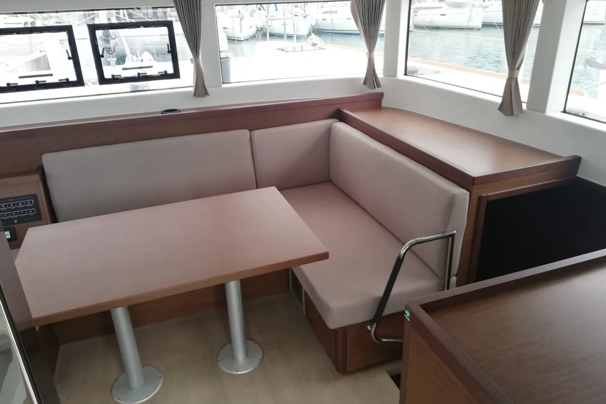 Salon of Adriana, a Lagoon 40 catamaran at Dubrovnik, Croatia