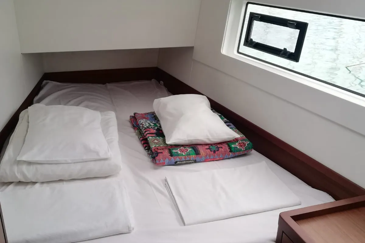 Cabin on Adriana, a Lagoon 40 catamaran at Dubrovnik, Croatia