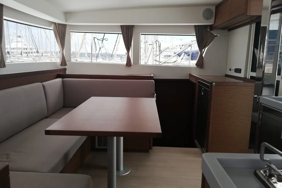 Salon of Adriana, a Lagoon 40 catamaran at Dubrovnik, Croatia