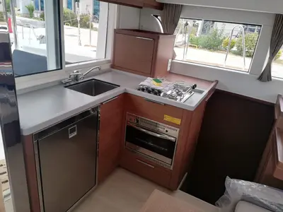 Galley of Adriana, a Lagoon 40 catamaran at Dubrovnik, Croatia