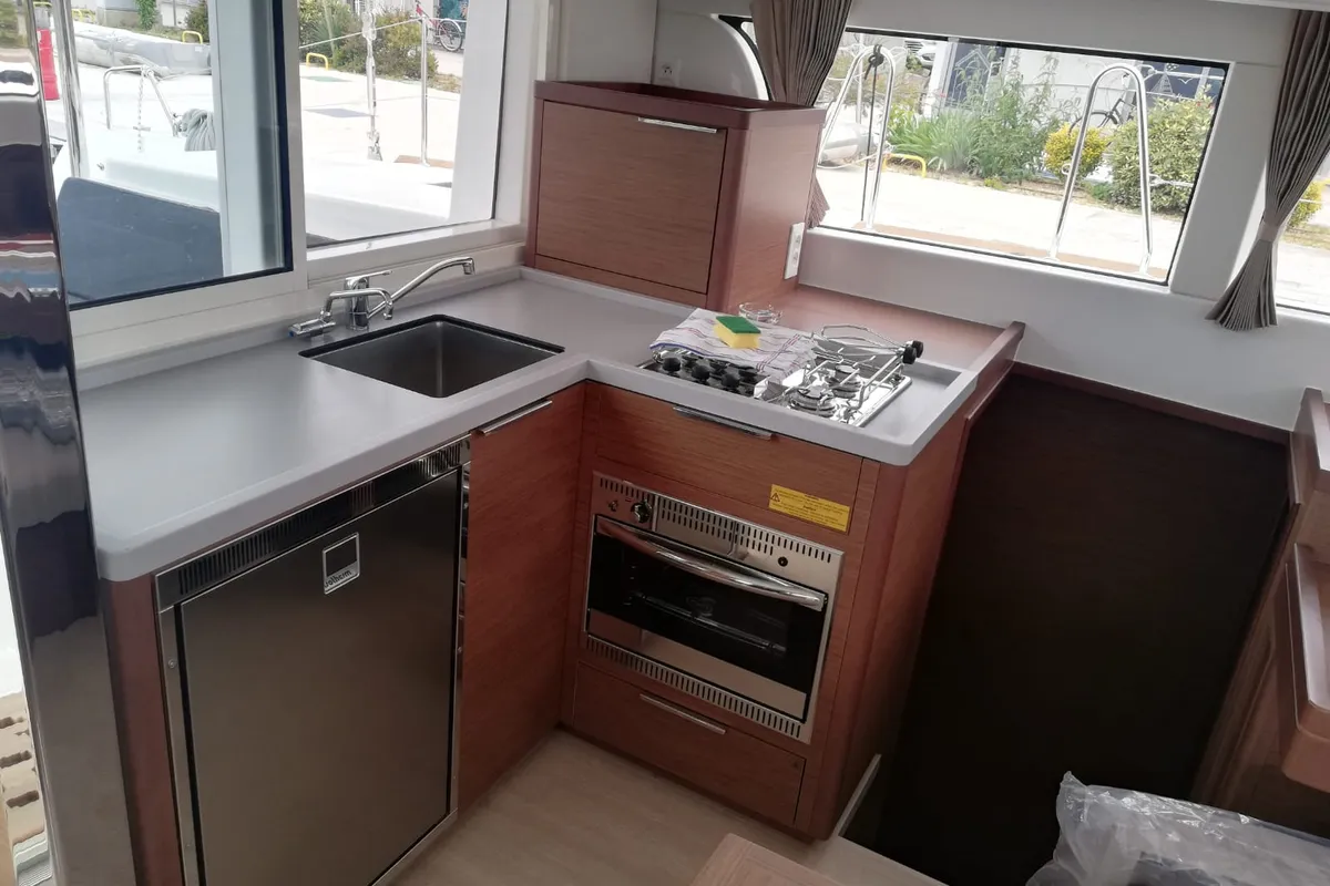 Galley of Adriana, a Lagoon 40 catamaran at Dubrovnik, Croatia