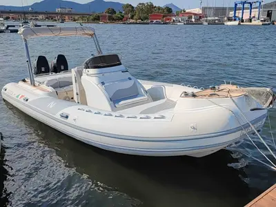 Exterior view of Nadir, a Gulet Motorboat motorboat at Figari/Golfo Aranci, Italy