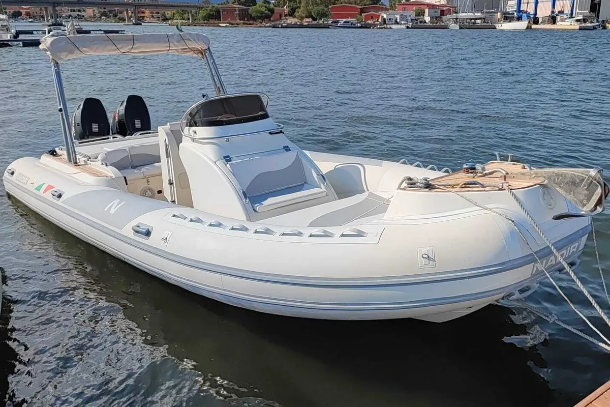 Exterior view of Nadir, a Gulet Motorboat motorboat at Figari/Golfo Aranci, Italy