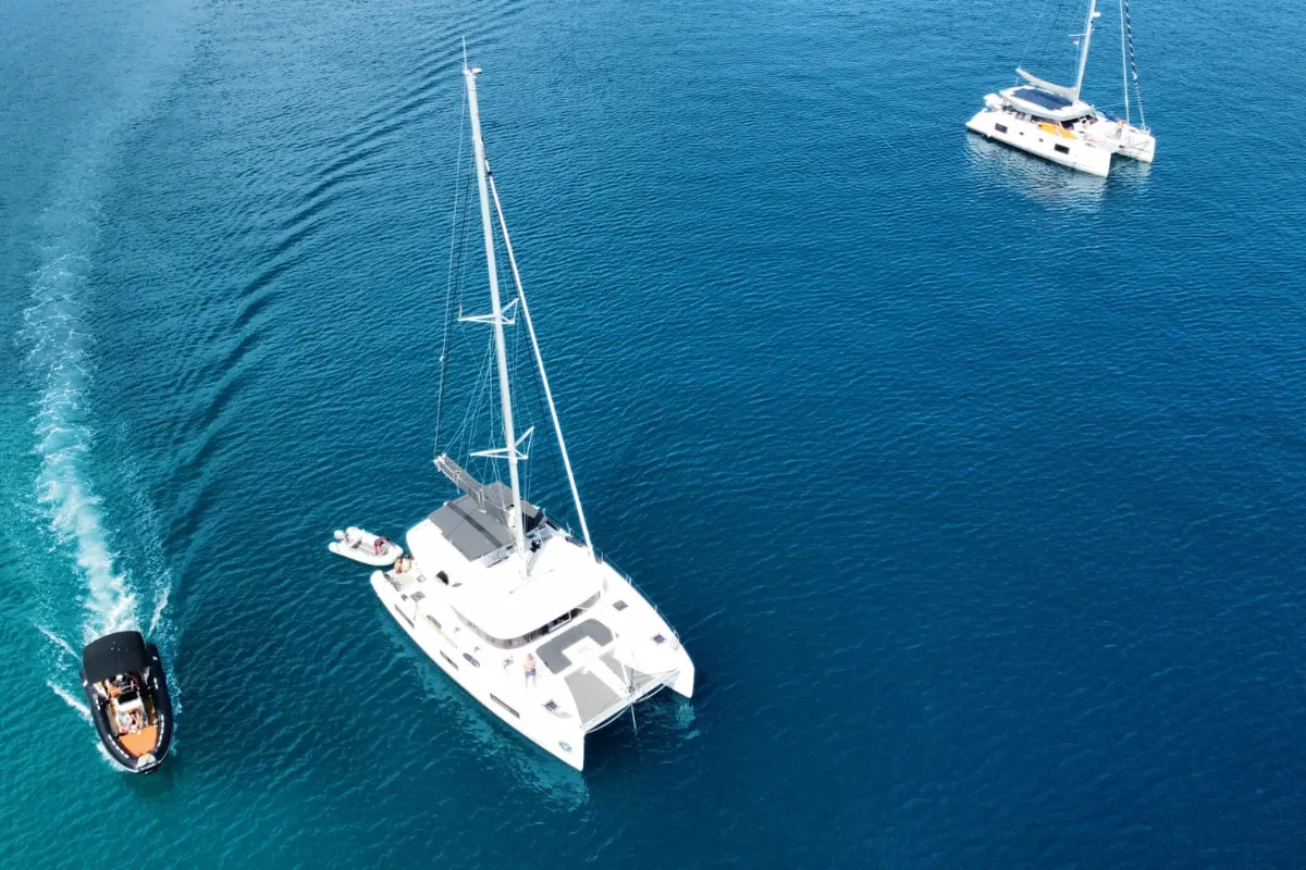 POSEIDON, a Lagoon 46 catamaran at Rogoznica, Croatia
