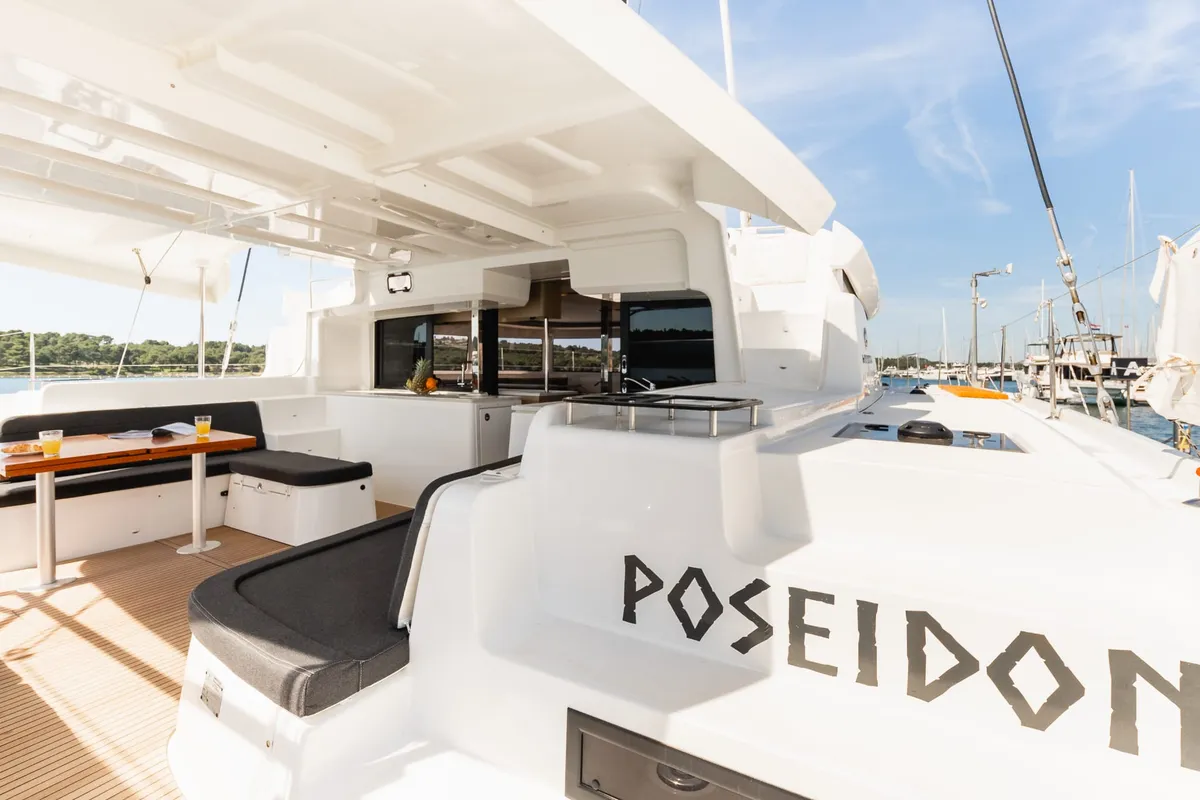 POSEIDON, a Lagoon 46 catamaran at Rogoznica, Croatia
