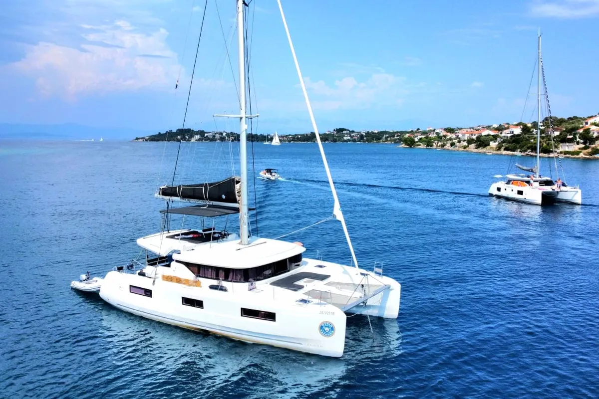 POSEIDON, a Lagoon 46 catamaran at Rogoznica, Croatia
