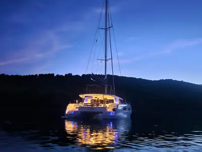 POSEIDON, a Lagoon 46 catamaran at Rogoznica, Croatia