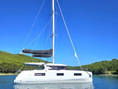 POSEIDON, a Lagoon 46 catamaran at Rogoznica, Croatia