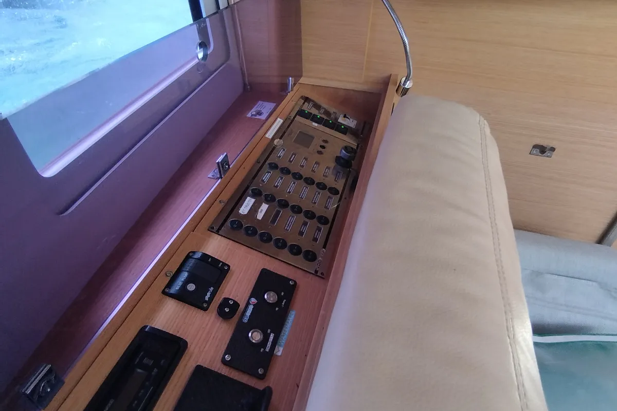 Greenleaf, a Dufour 520 GL sailboat at Olbia, Italy