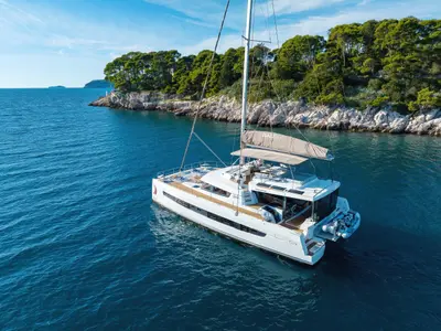 Mosè, a Bali 5.4 catamaran at Trapani, Italy