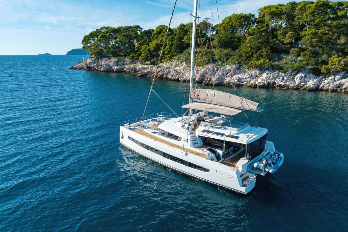 Mosè, a Bali 5.4 catamaran at Trapani, Italy