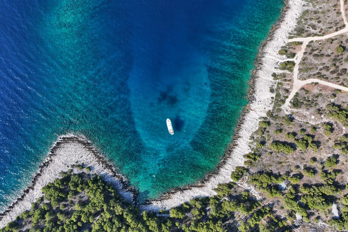 Exterior view of UNPLUGGED, a Prestige 46 Fly motor yacht at Split, Croatia
