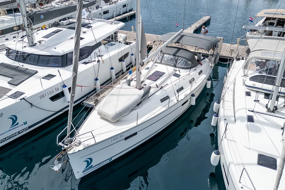 Star Fabian, a Bavaria Cruiser 40 sailboat at Primošten, Croatia