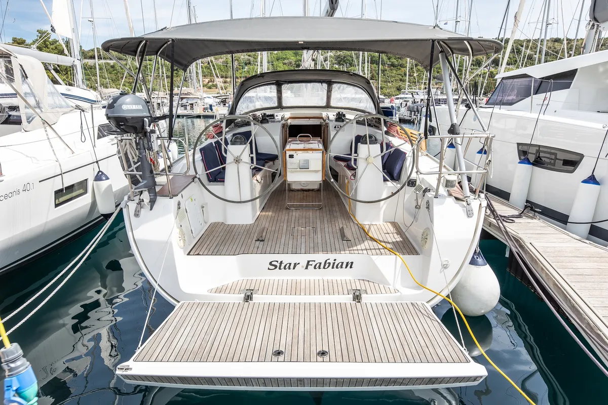 Star Fabian, a Bavaria Cruiser 40 sailboat at Primošten, Croatia
