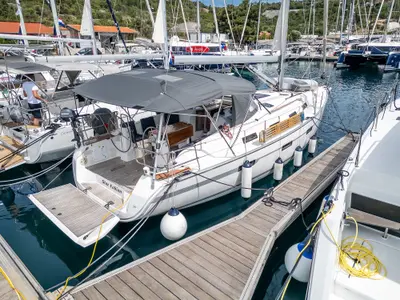 Star Fabian, a Bavaria Cruiser 40 sailboat at Primošten, Croatia