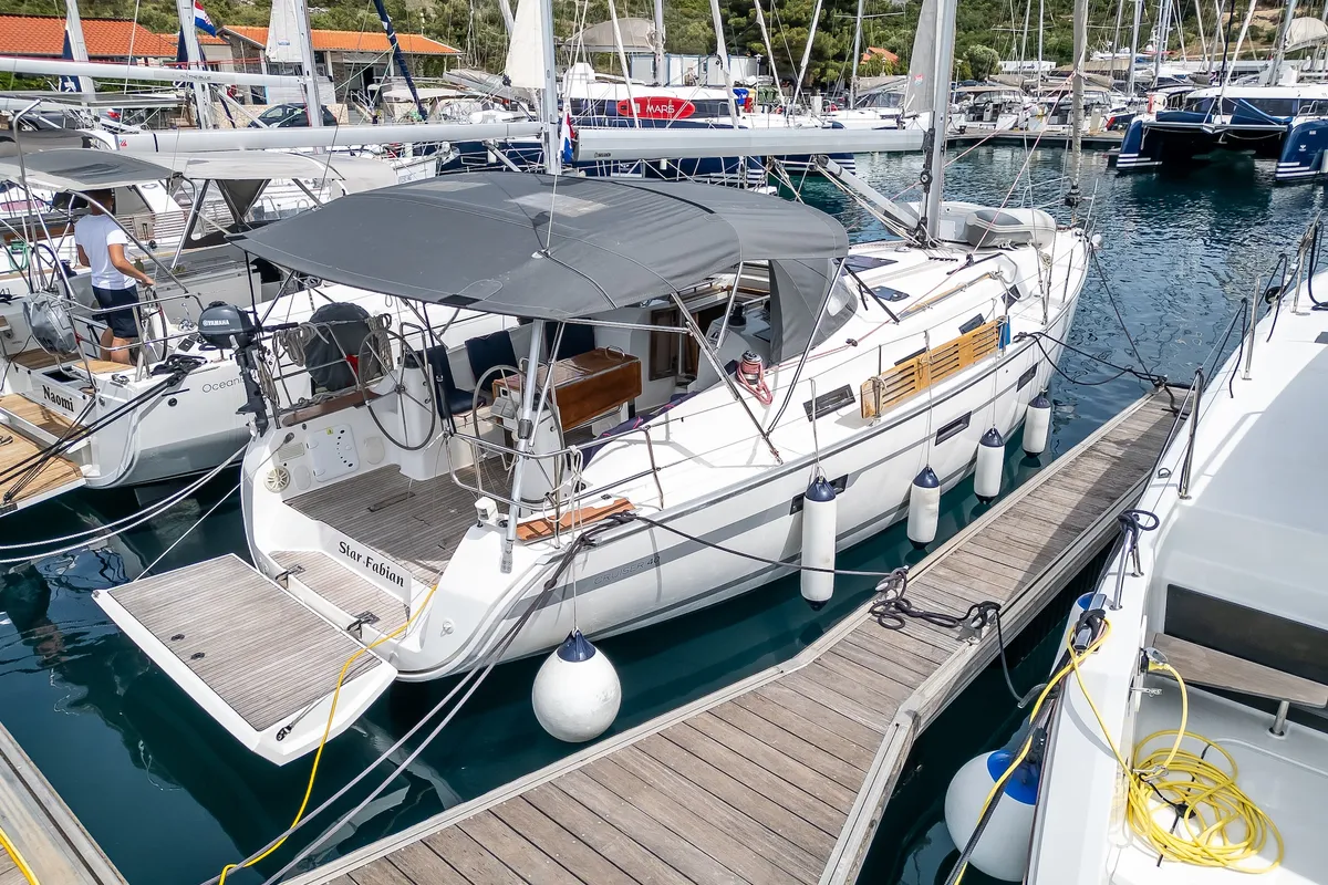 Star Fabian, a Bavaria Cruiser 40 sailboat at Primošten, Croatia