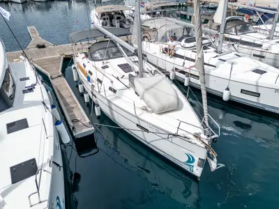 Star Fabian, a Bavaria Cruiser 40 sailboat at Primošten, Croatia