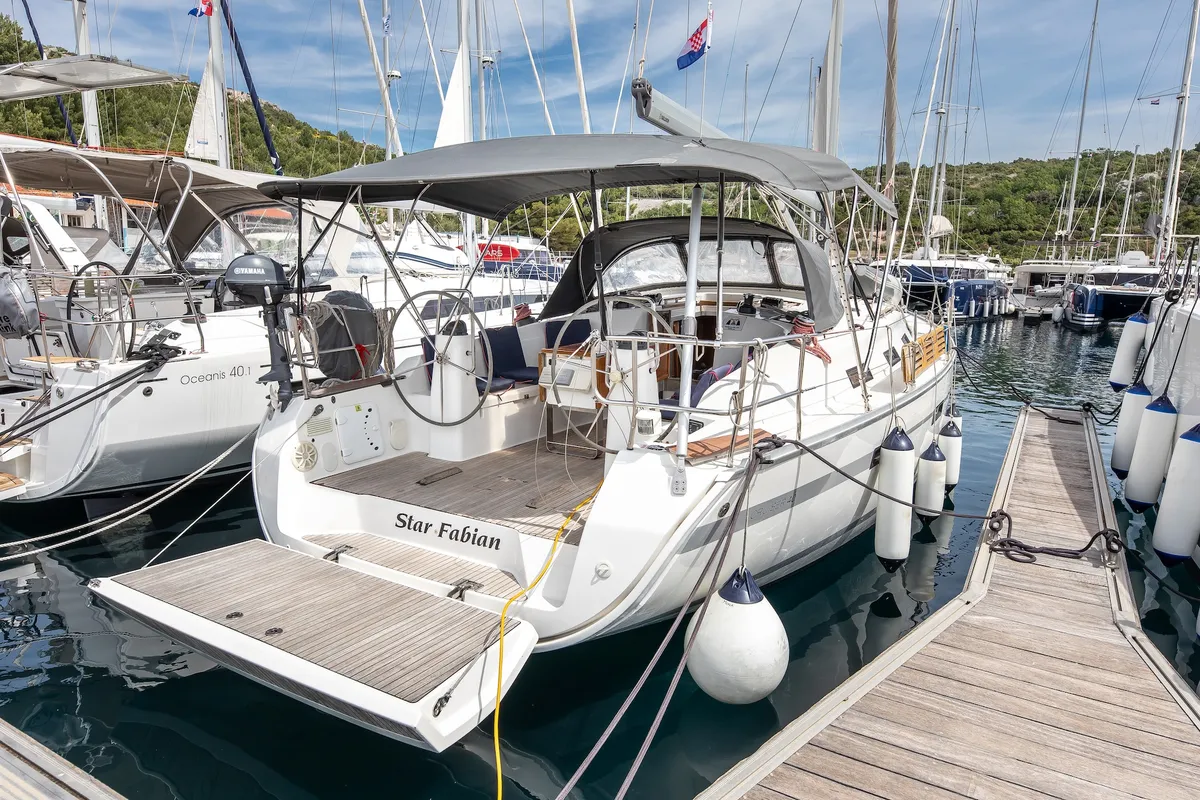 Star Fabian, a Bavaria Cruiser 40 sailboat at Primošten, Croatia