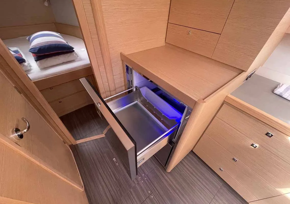 Galley of Karla, a Dufour 430 sailboat at Split, Croatia