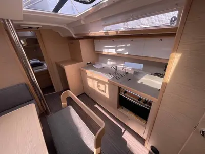 Galley of Karla, a Dufour 430 sailboat at Split, Croatia