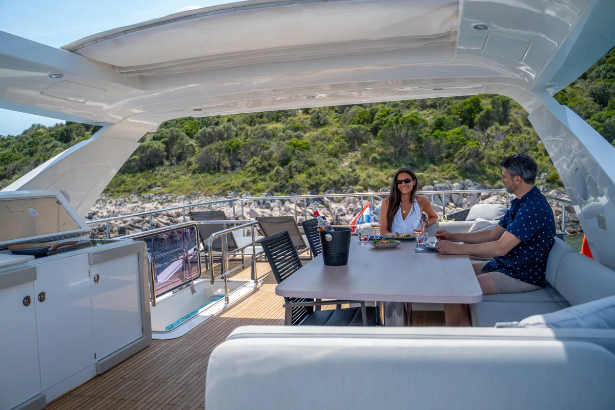 Relax of Croatia, a Azimut 72 Fly motor yacht at Općina Sukošan, Croatia