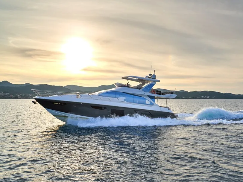 Exterior view of Relax of Croatia, a Azimut 72 Fly motor yacht at Općina Sukošan, Croatia